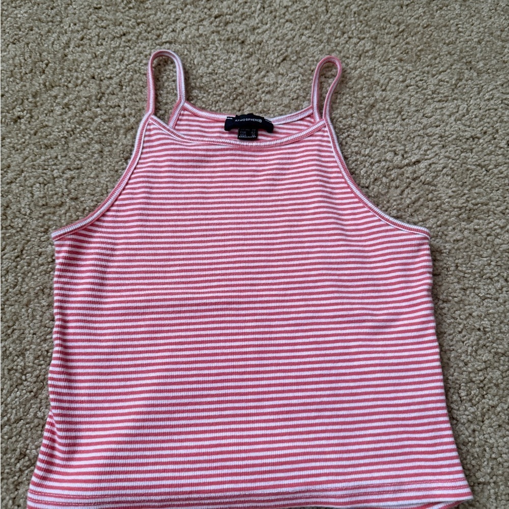 Atmosphere Striped Pink and White Camisole